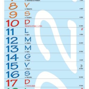 Calendario Olandese Maxi Color 12 FF