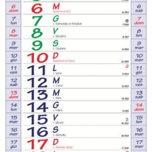 Calendario Olandese Silhouette 12 FF