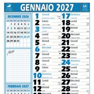 Calendario Olandese Note 12 FF