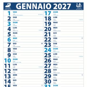 Calendario Olandese B/C Trimensile 12 FF