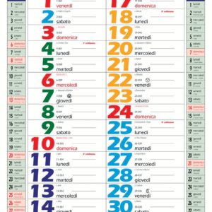 Calendario Olandese Color 12 FF