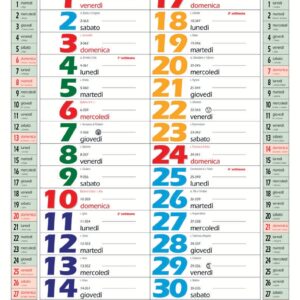Calendario Olandese Color Passafoglio 12 FF
