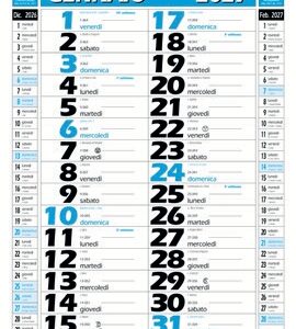 Calendario Olandese 12 FF