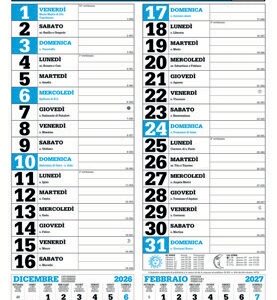 Calendario Olandese Passafoglio 12 FF